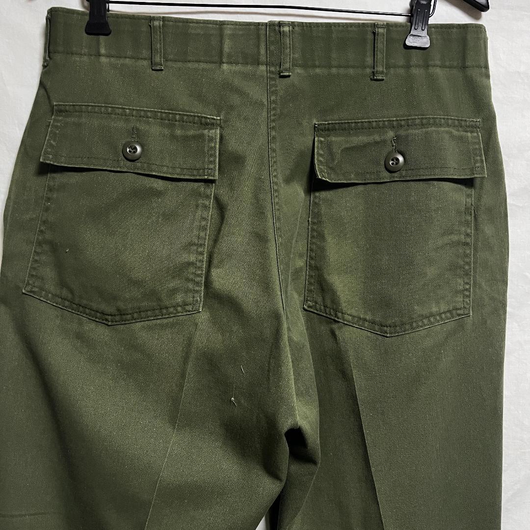 80's 米軍実物 OG-507 ベイカーパンツ ユーティリティー W36