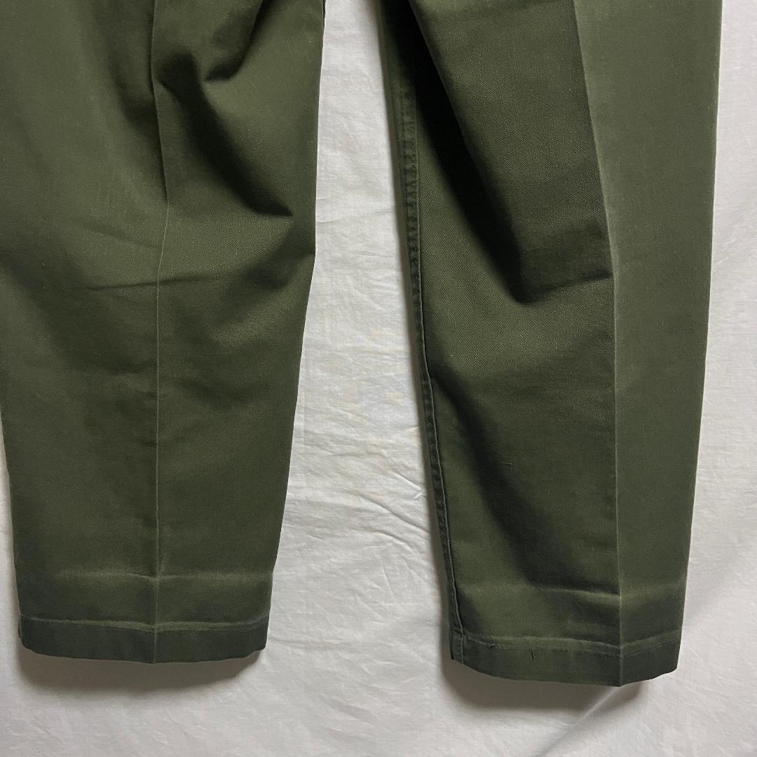 80's 米軍実物 OG-507 ベイカーパンツ ユーティリティー W36