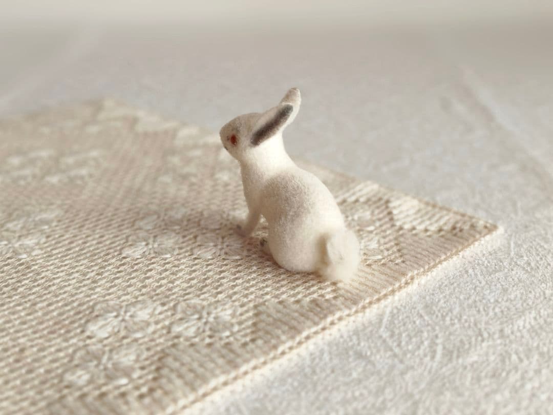 【ちびたんさま】vintage ୨୧ 真っ白な 可愛い ウサちゃん