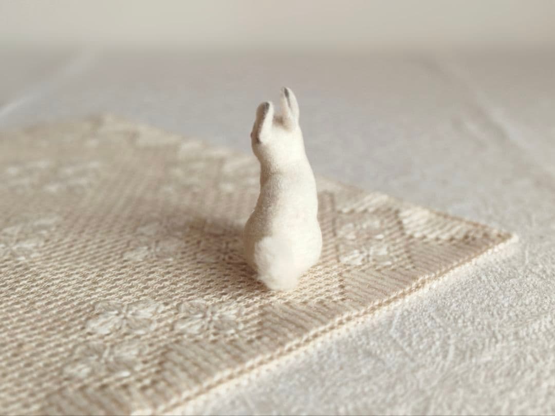 【ちびたんさま】vintage ୨୧ 真っ白な 可愛い ウサちゃん