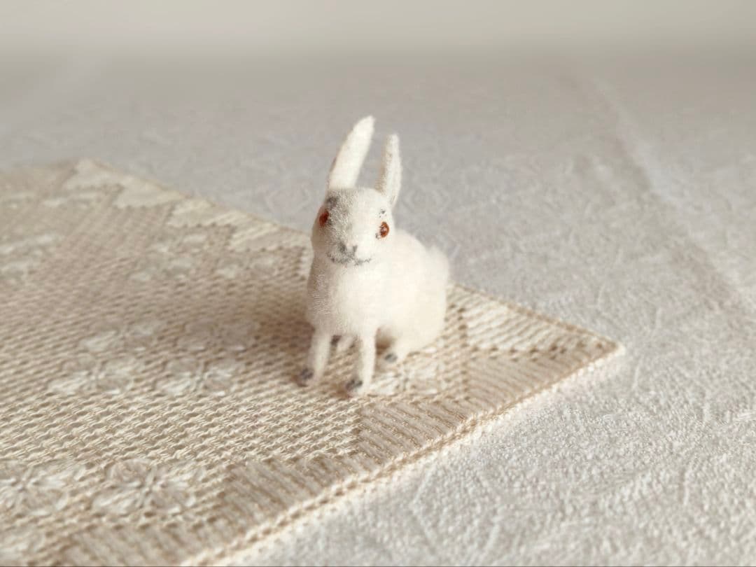 【ちびたんさま】vintage ୨୧ 真っ白な 可愛い ウサちゃん