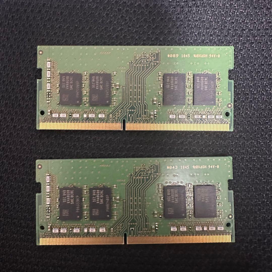 SAMSUNG DDR4 ノートPC用メモリ　8GB×2枚　16GB