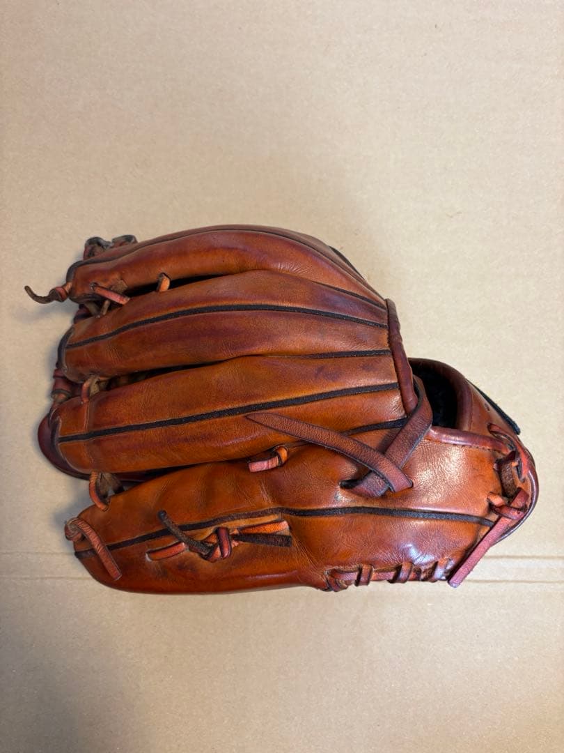 Mizuno Pro 硬式グローブ ブラウン 外野手用　レザーケアクリーム付き