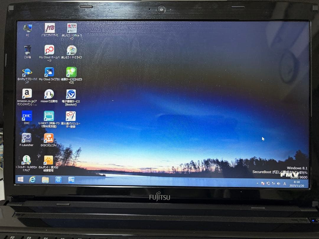 富士通 LIFEBOOK AH53/M　Windows８　ジャンク