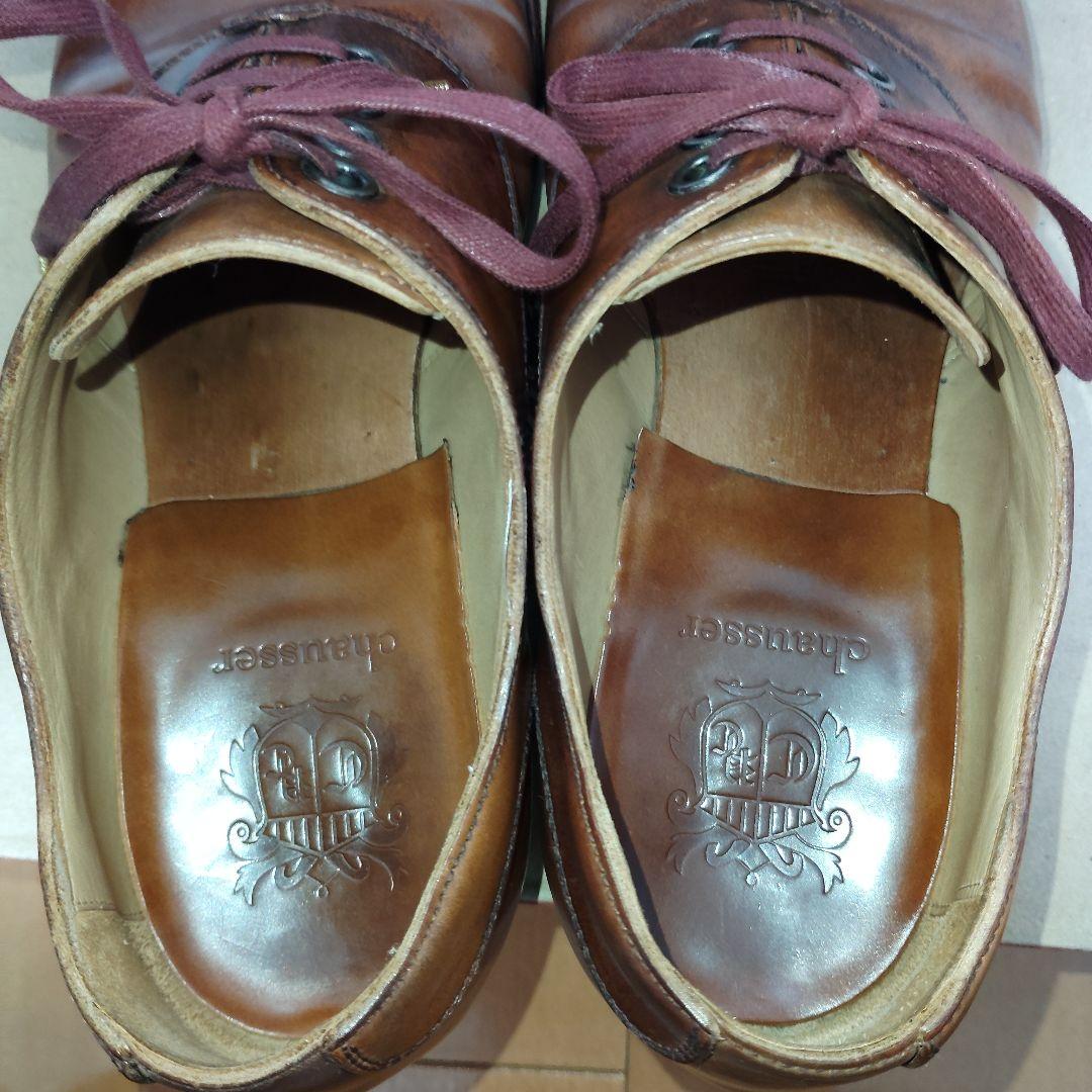 ぼ*さ様 Chausser ナチュラルコードバン　ストレートチップ