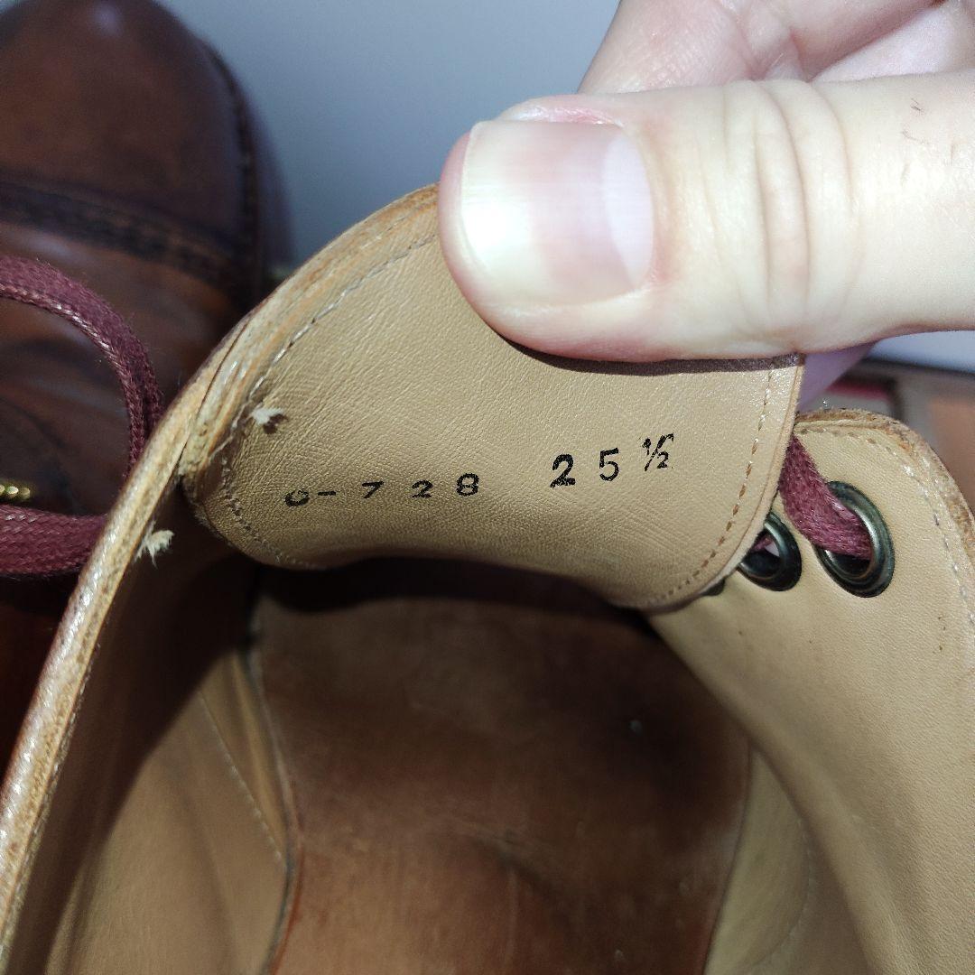 ぼ*さ様 Chausser ナチュラルコードバン　ストレートチップ