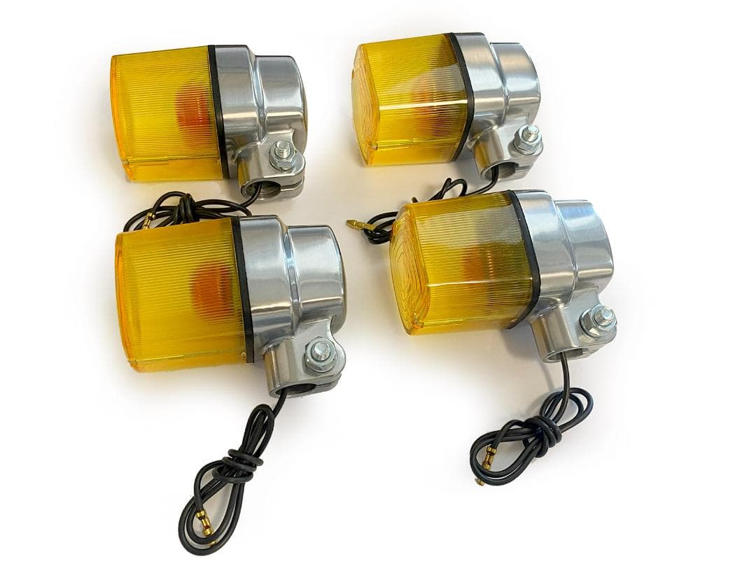 新品 カワサキ Z1 Z2 JMCタイプ 角型ヨーロピアンウインカー 4個セット