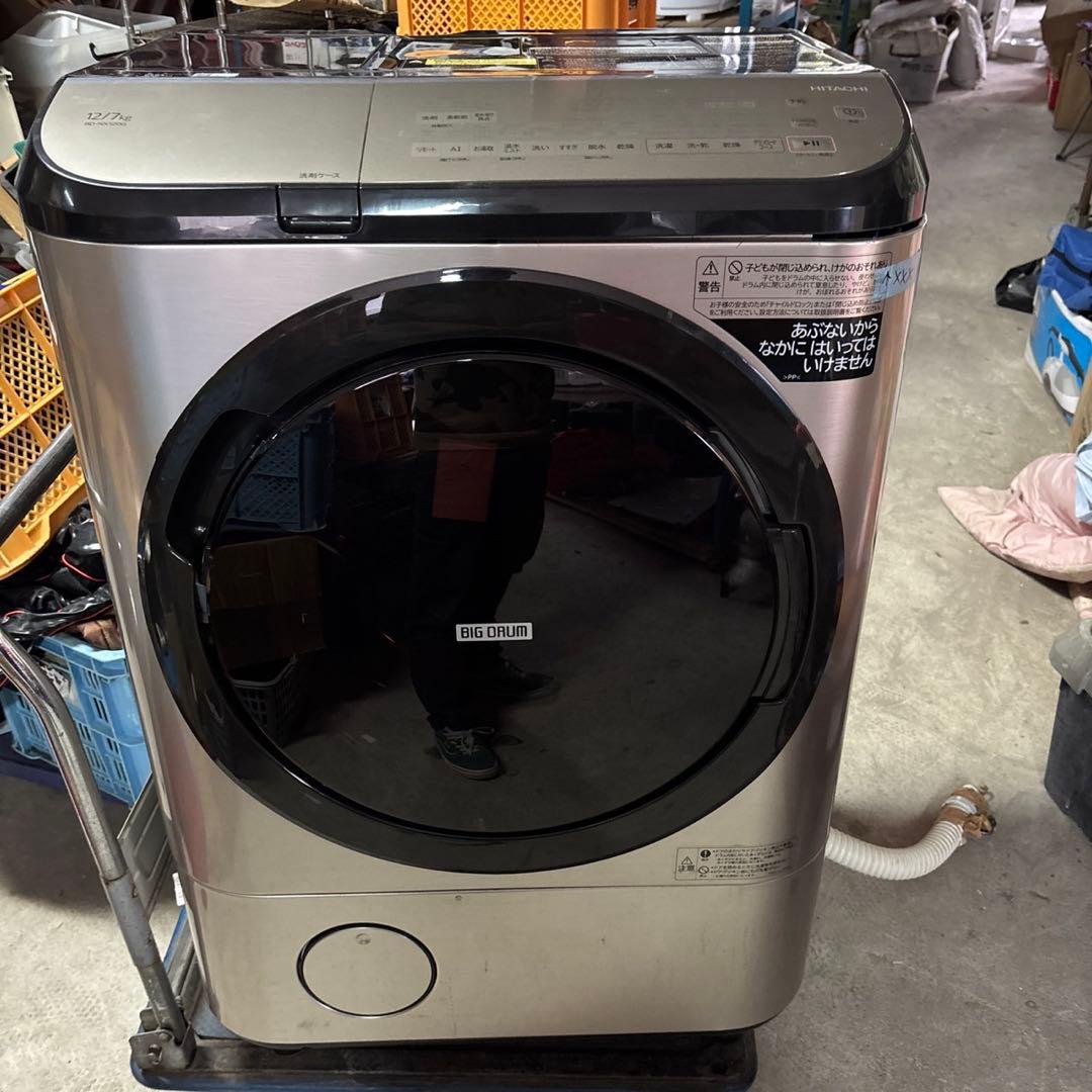 【エボⅨノリ】日立 ドラム式洗濯機 BD-NX120GR 12kg