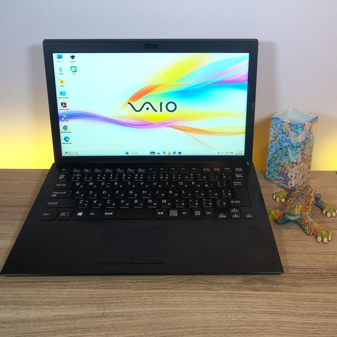 VAIOProの希少な最上位i7＋指紋認証すぐ使えるオフィス付きノートwin11