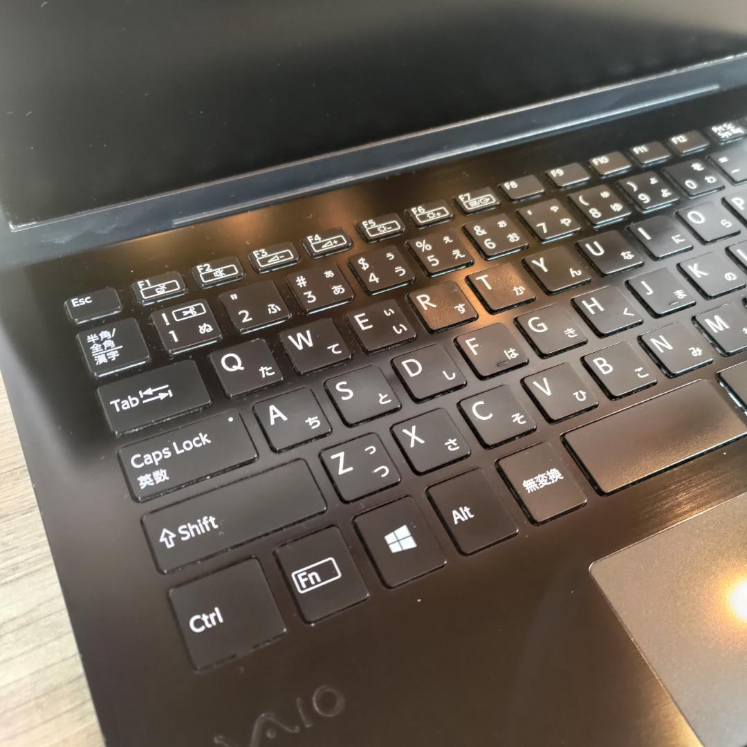 VAIOProの希少な最上位i7＋指紋認証すぐ使えるオフィス付きノートwin11