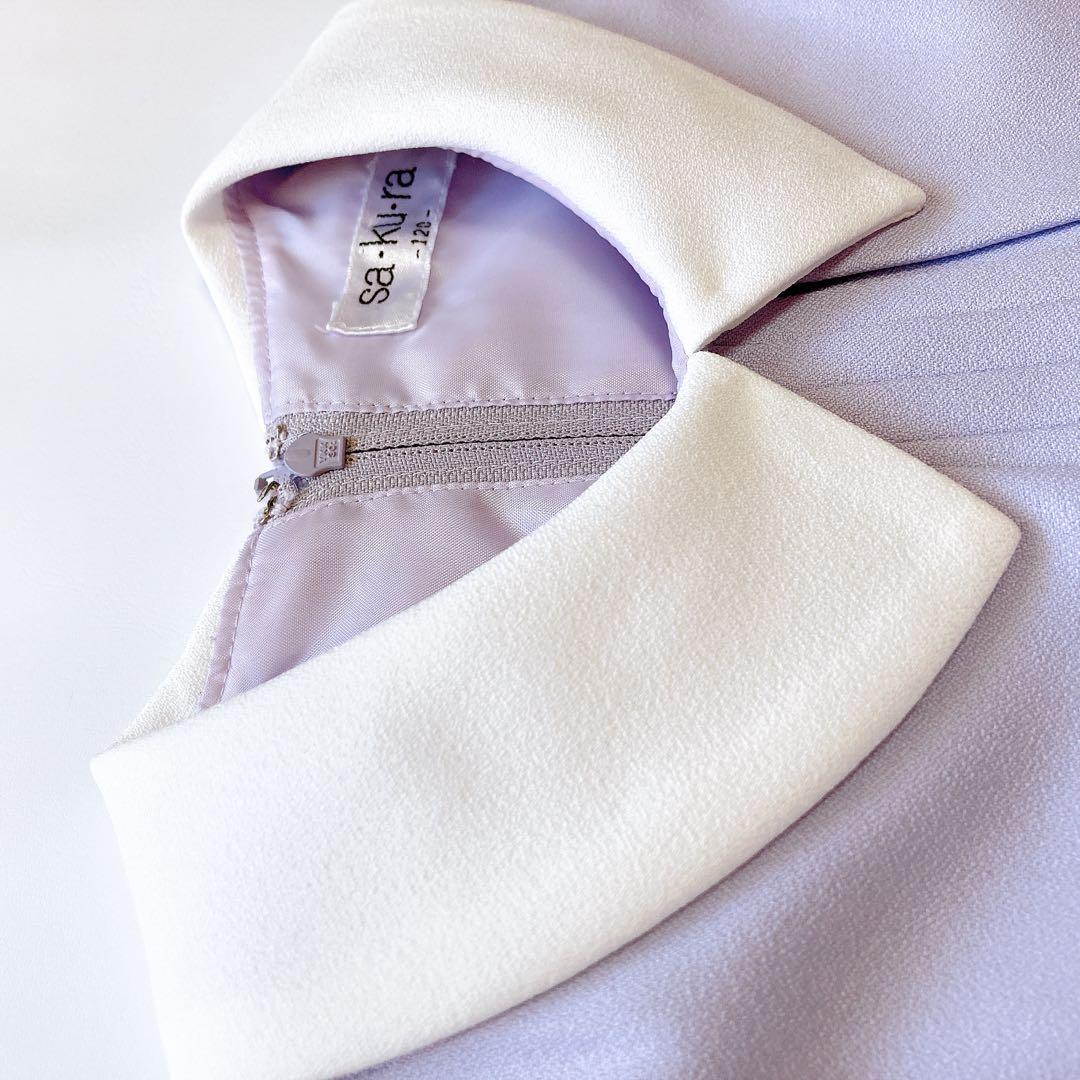 120size ラベンダー×ホワイト セレモニー 入学 卒園 フォーマル