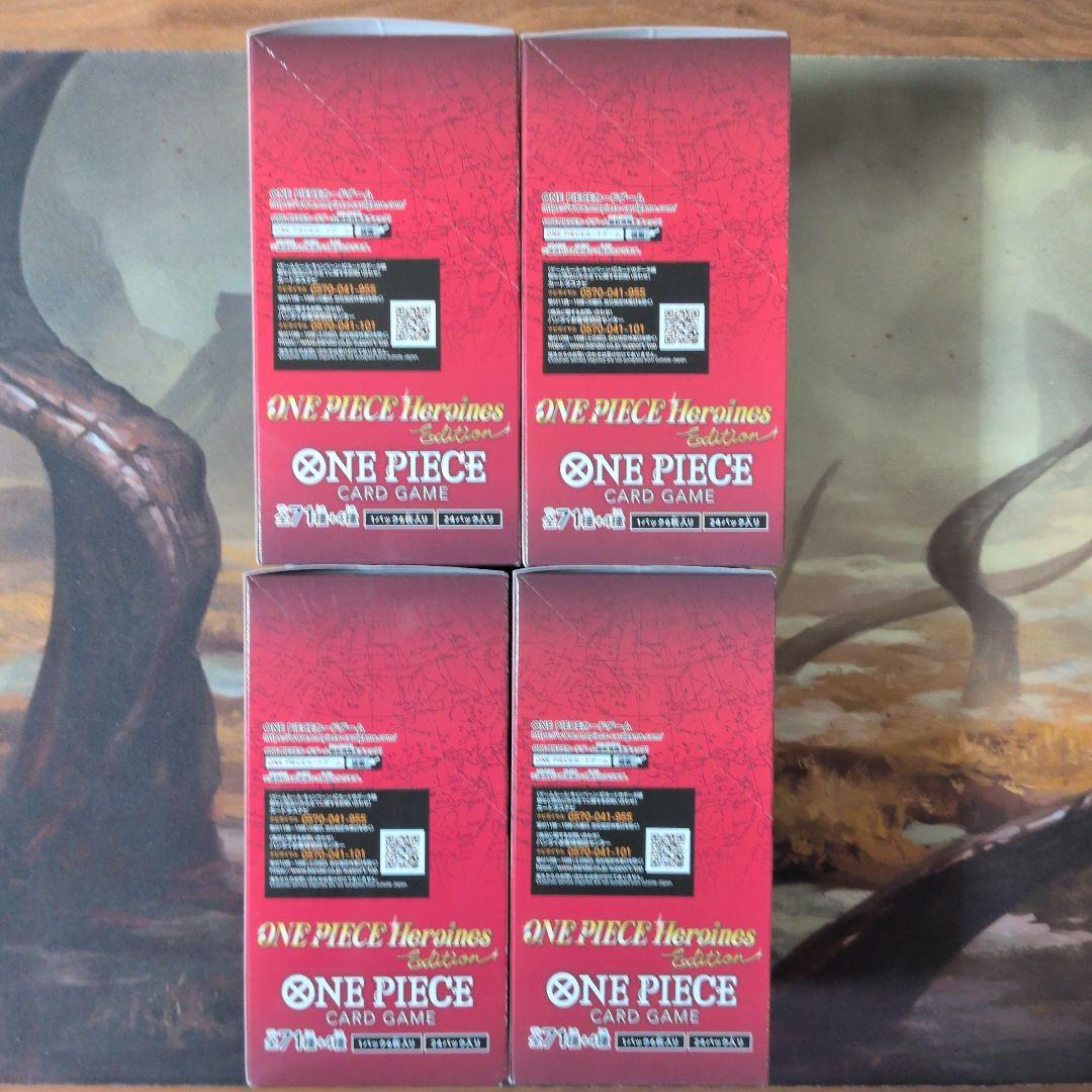ワンピースカードゲーム　ヒロインズエディション　4box　テープ付 おまけ付き
