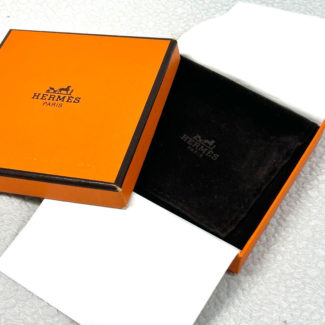 エルメス Hバングル クリッククラック ブレスレット シルバー ブルー