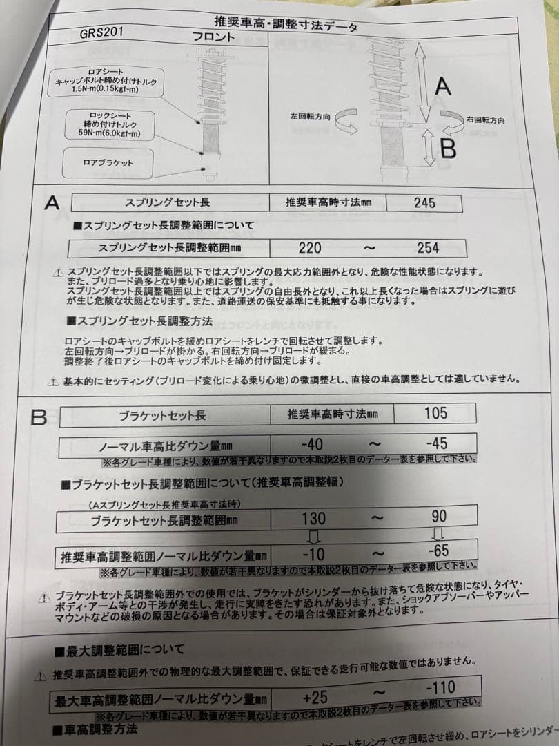 新品未使用‼️RSR Best i 車高調 18.20.21クラウンなどなど