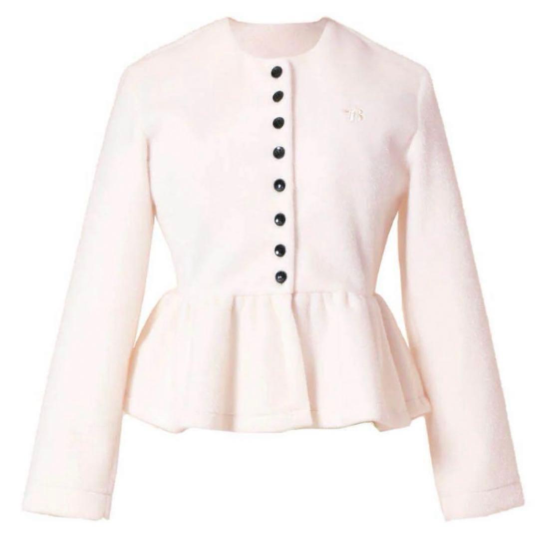 Bibiy ペプラムカーディガン　ピンク