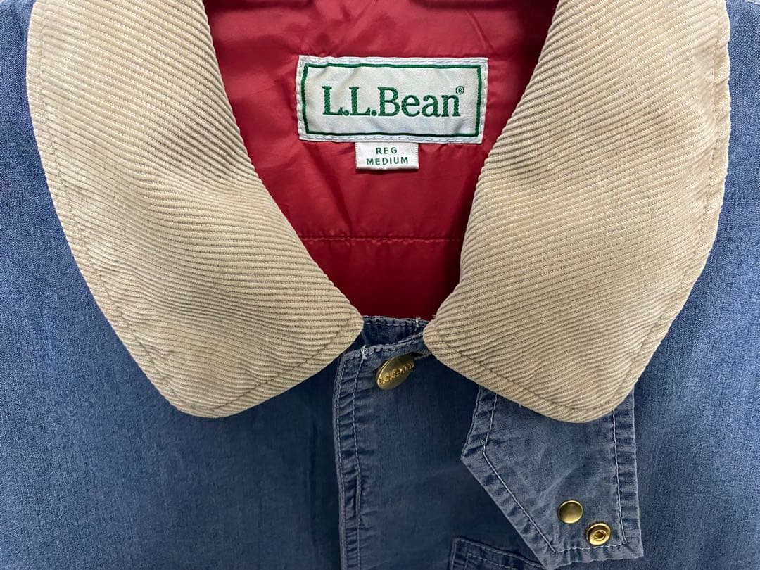 L.L.Bean デニムブルー カバーオール REG MEDIUM