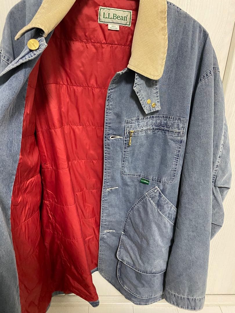 L.L.Bean デニムブルー カバーオール REG MEDIUM