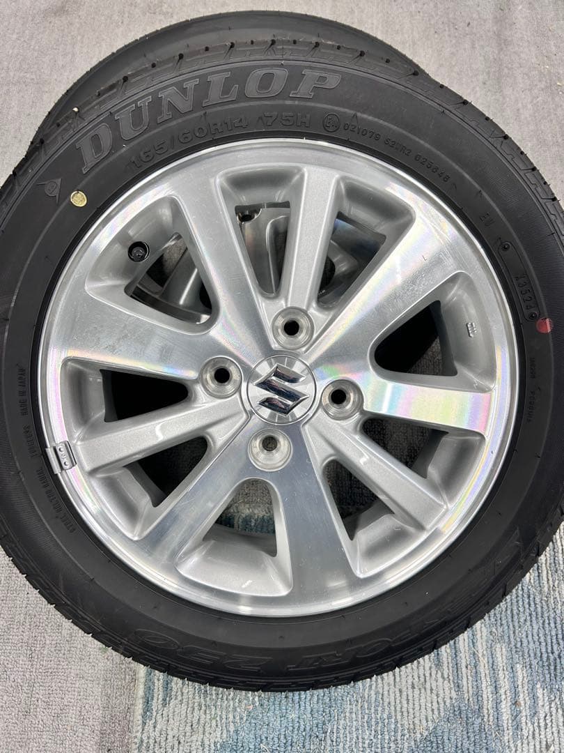 165/60/14 DUNLOP 14インチ 夏用タイヤ ホイールセット
