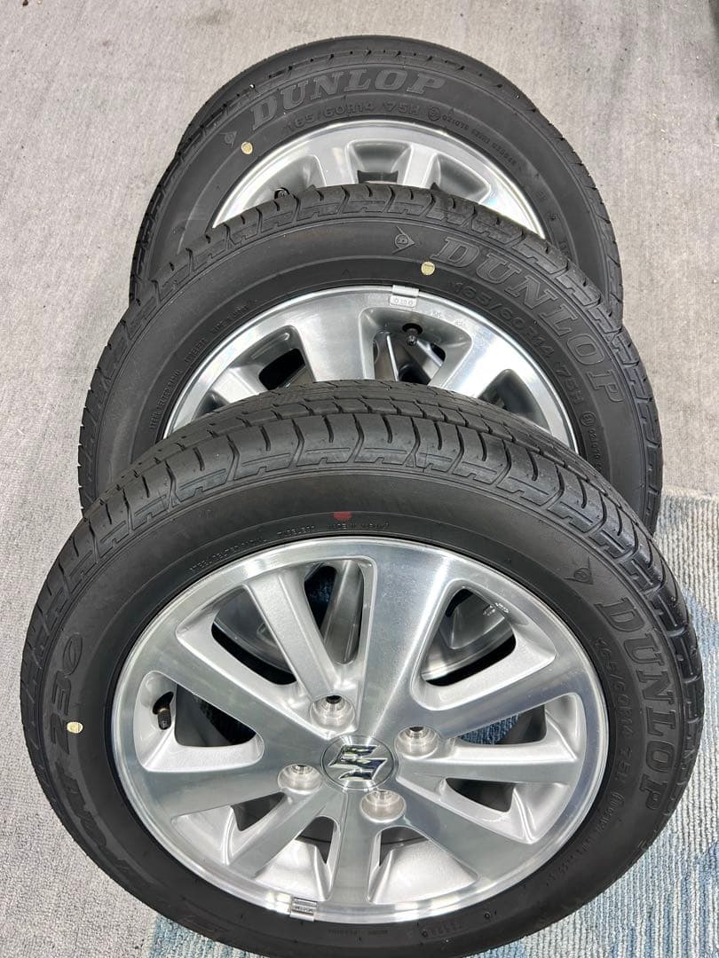 165/60/14 DUNLOP 14インチ 夏用タイヤ ホイールセット