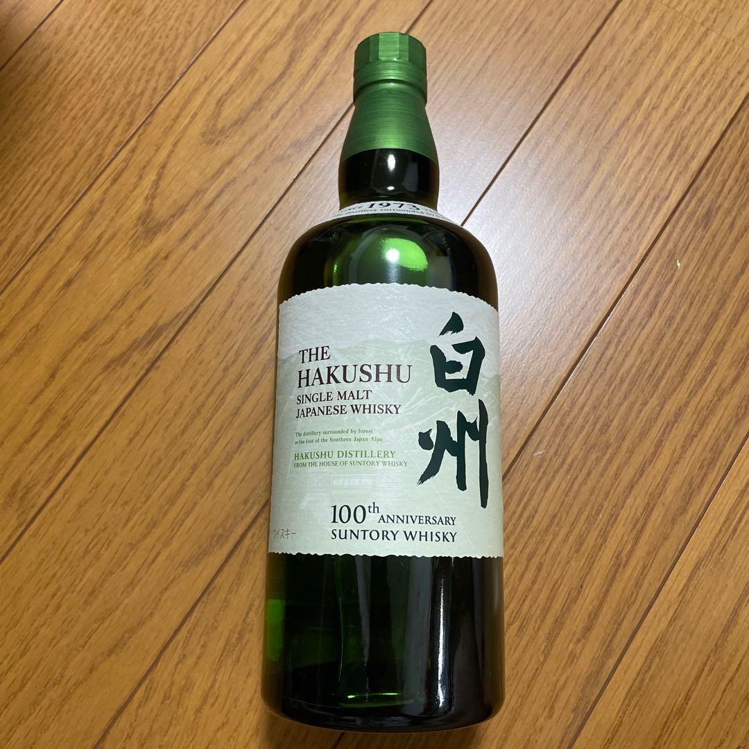 【お買い得❗️】サントリー シングルモルト 白州 100thラベル　700ml