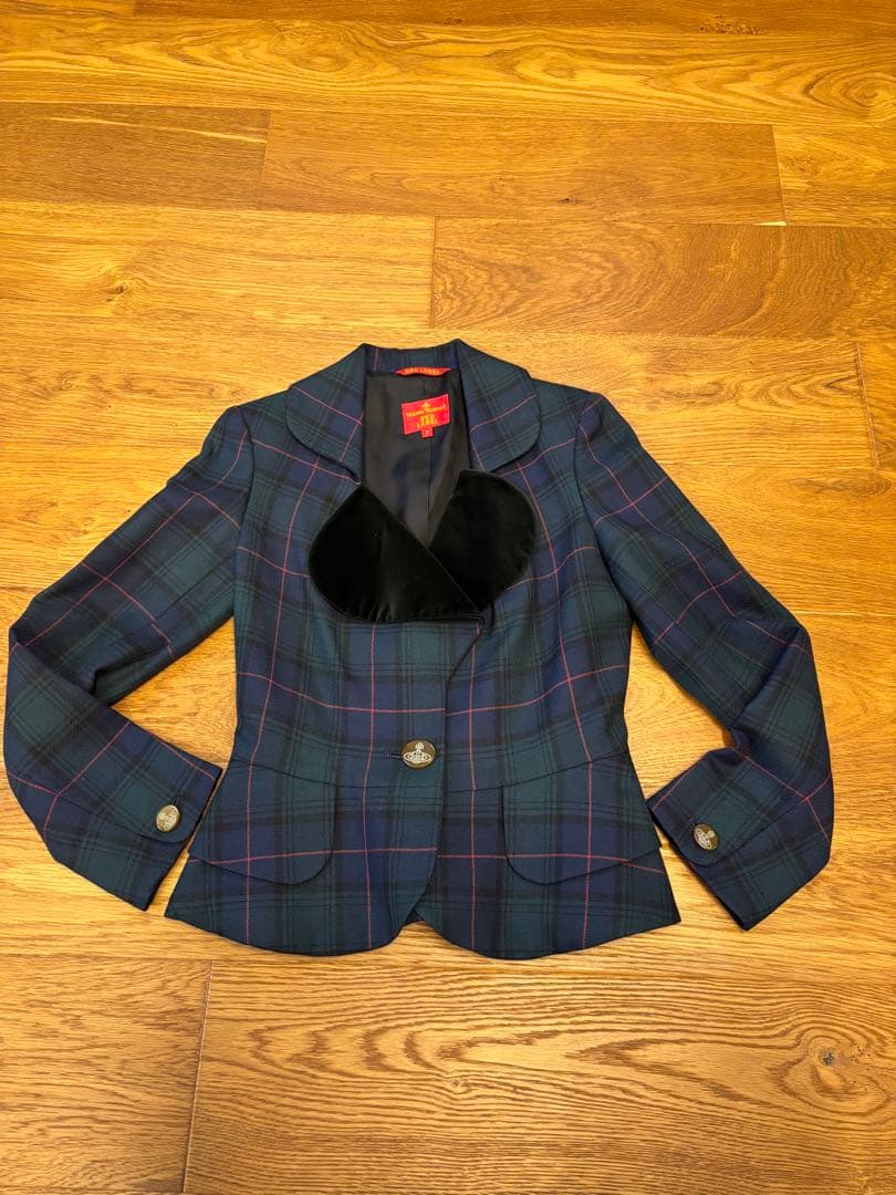 希少ヴィヴィアンウエストウッド　チェック　ラブジャケット　2