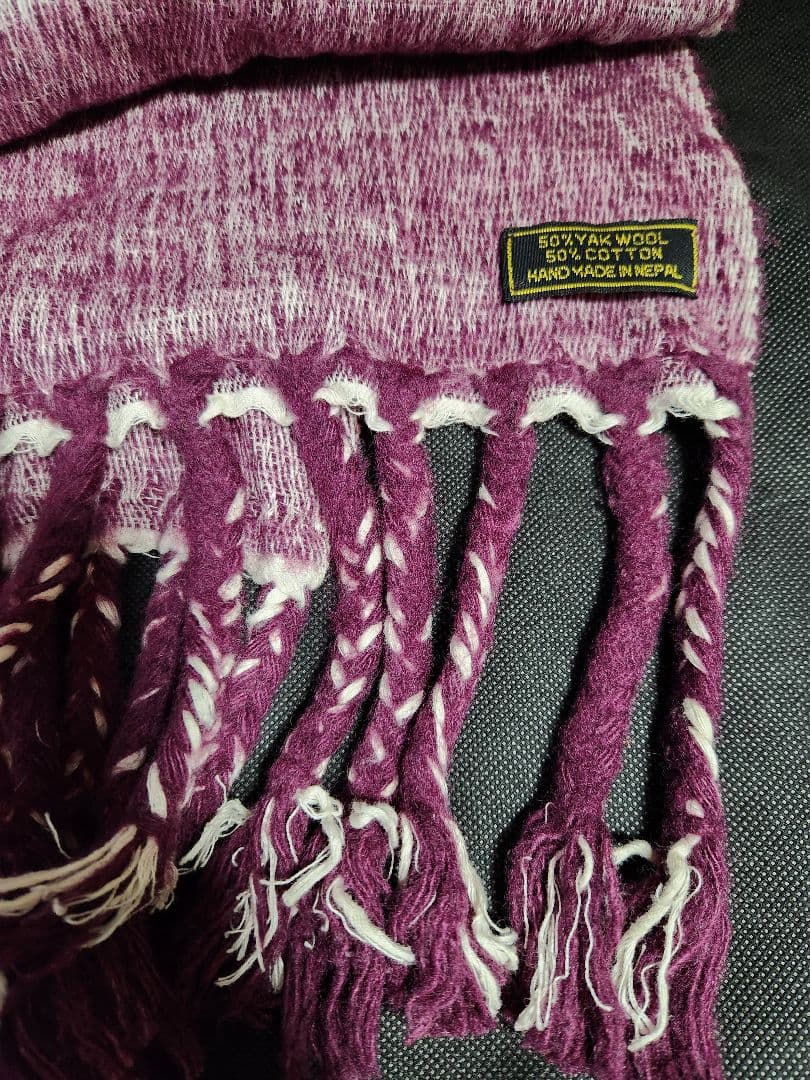 CTHY HIGH-END YAK WOOL FRINGE STOLE ストール