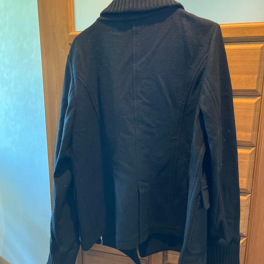 Burberry ブラック ダッフルコート 48