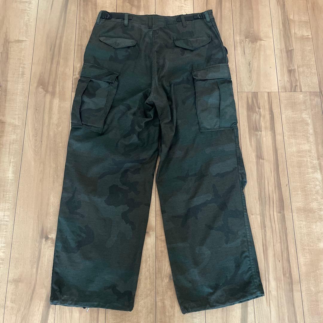 waiper M-65 カーゴパンツ ウッドランド迷彩 黒染め