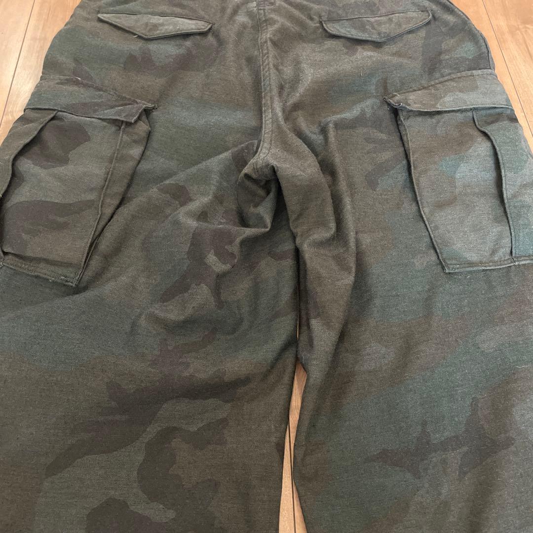 waiper M-65 カーゴパンツ ウッドランド迷彩 黒染め