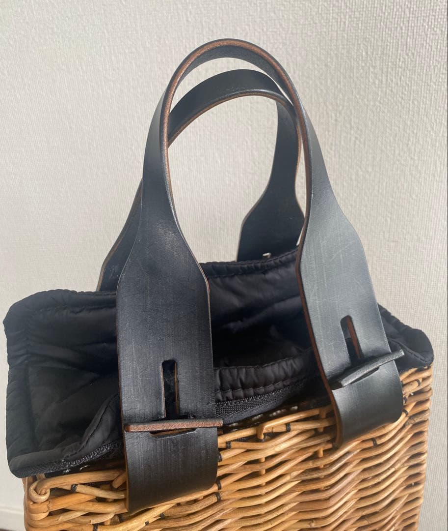 エバゴスebagos角たてバスケットスイッチハンドルリサイクルリップかぶせ黒