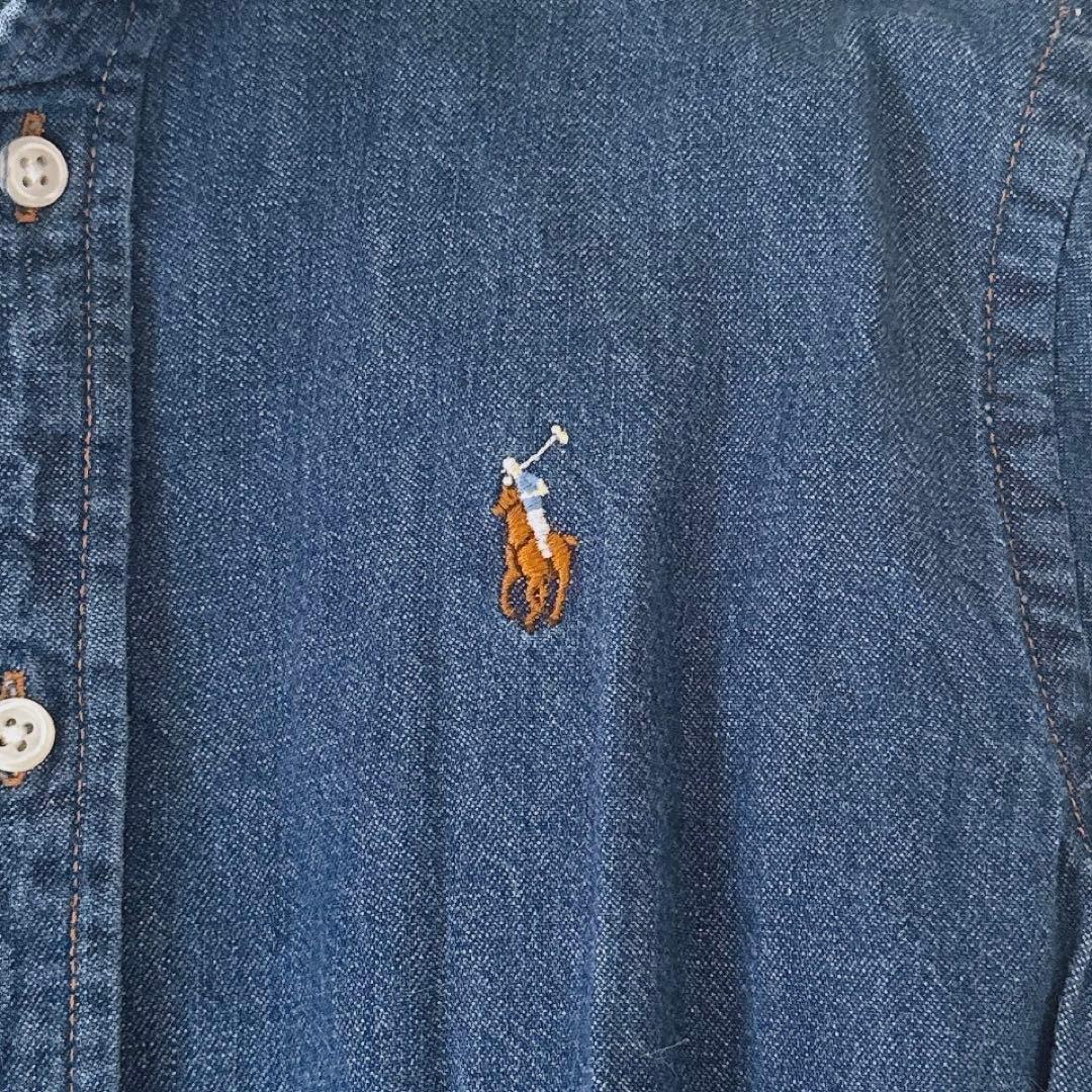 美品 サイズ 6✨ポロラルフローレン デニム シャツワンピース ベルト ポニー