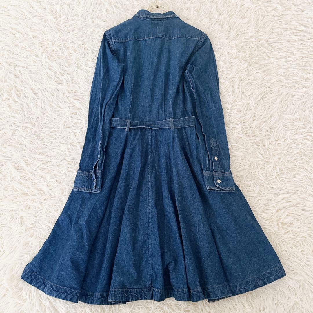 美品 サイズ 6✨ポロラルフローレン デニム シャツワンピース ベルト ポニー