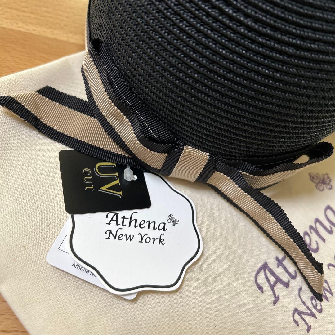 アシーナニューヨーク　新品　帽子　キャップ　リボン　麦わら帽子