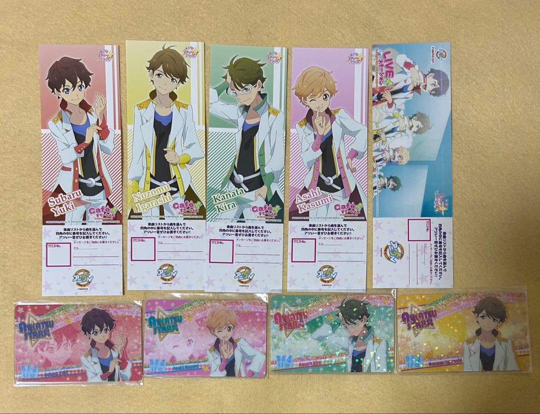 【42】アイカツスターズ　M4 サイン色紙&ファン証明書&リクエストチケット