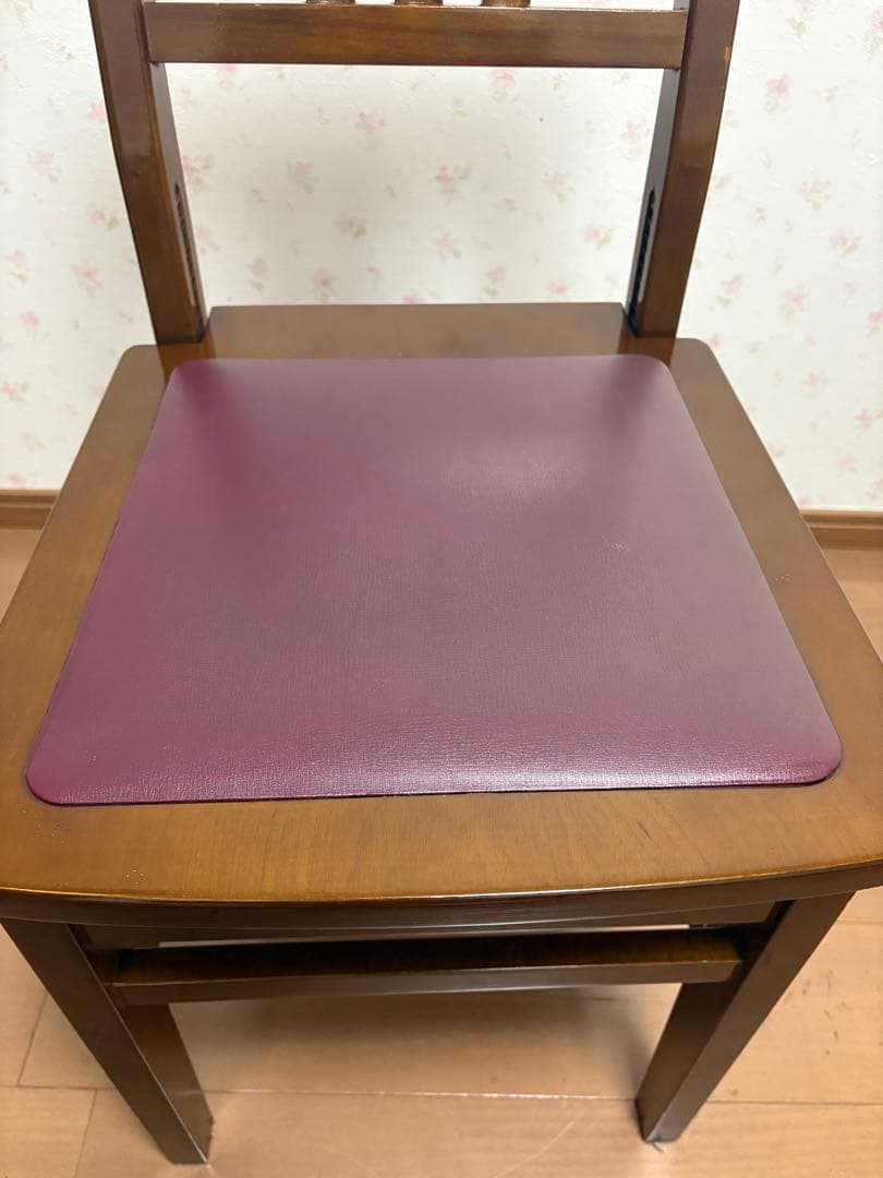 YAMAHA付属　ITO製　トムソン椅子　木目　ウォルナット　茶色