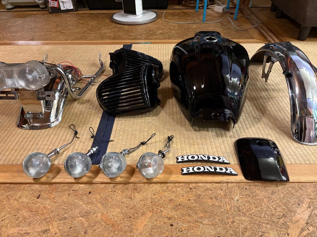 ホーク　バブ　CB250T 外装　一式セット　やかんタンク アルフィン　サンパチ