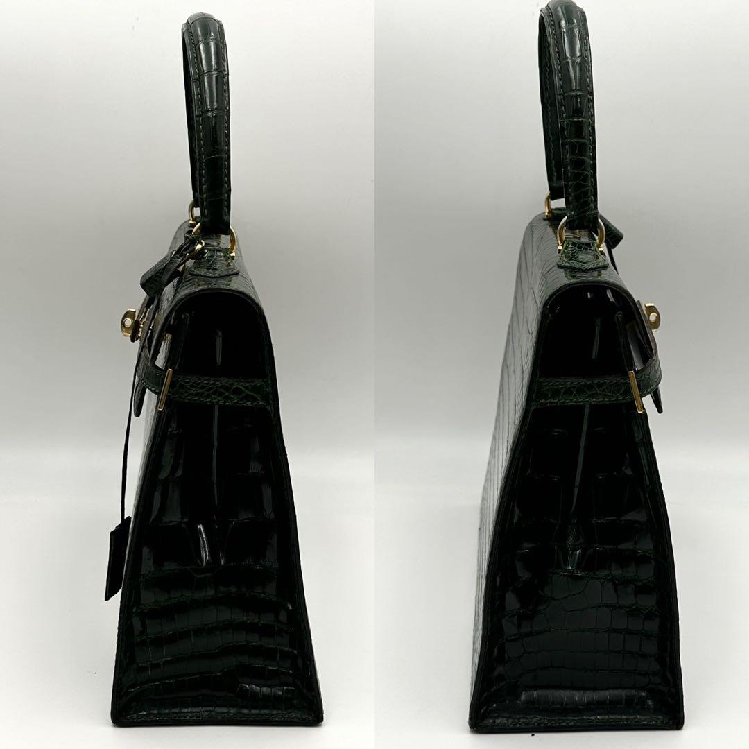 希少カラー✨ モラビト MORABITO スカラ28 クロコダイル ハンドバッグ