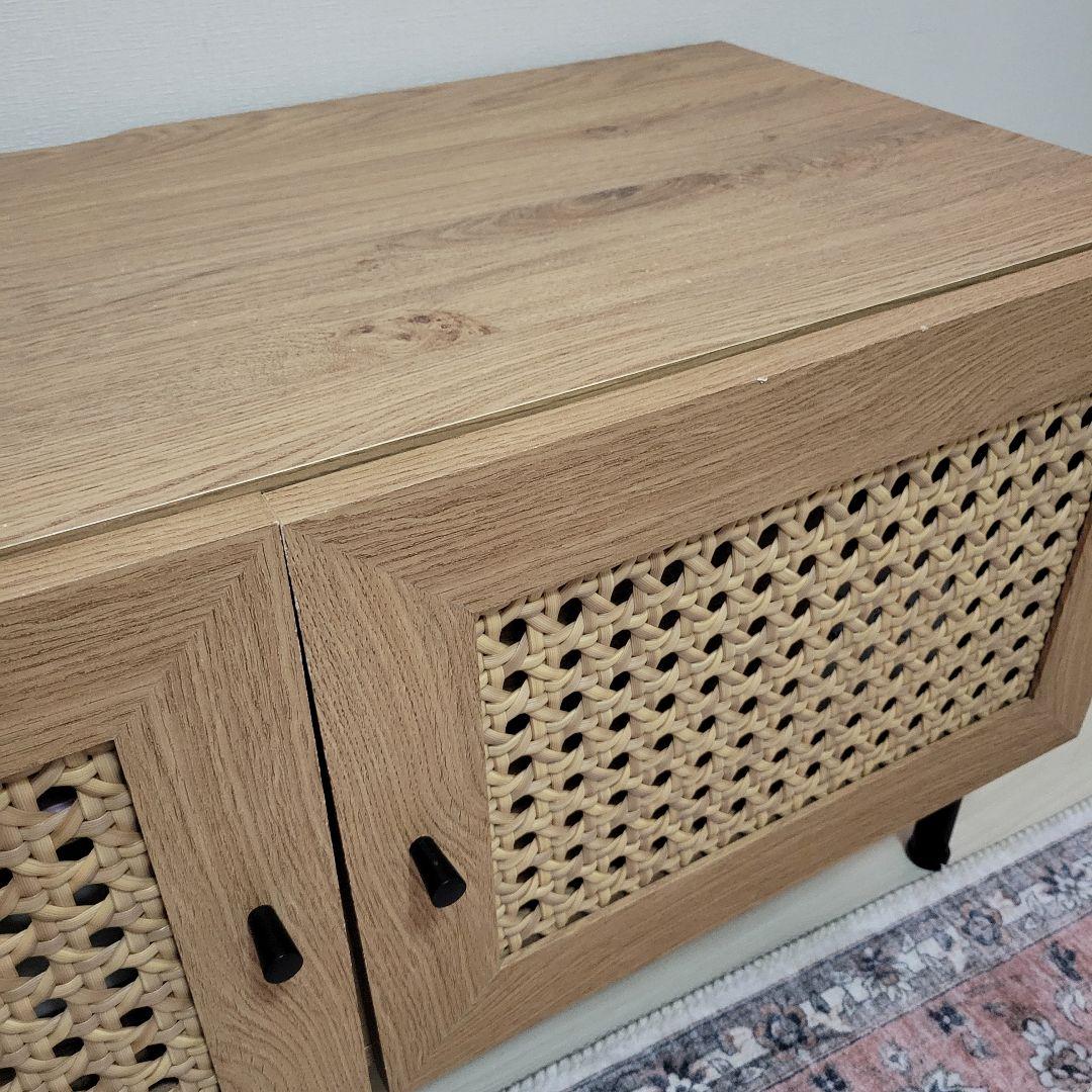 【美品】ラタン調 テレビ台 幅90cm