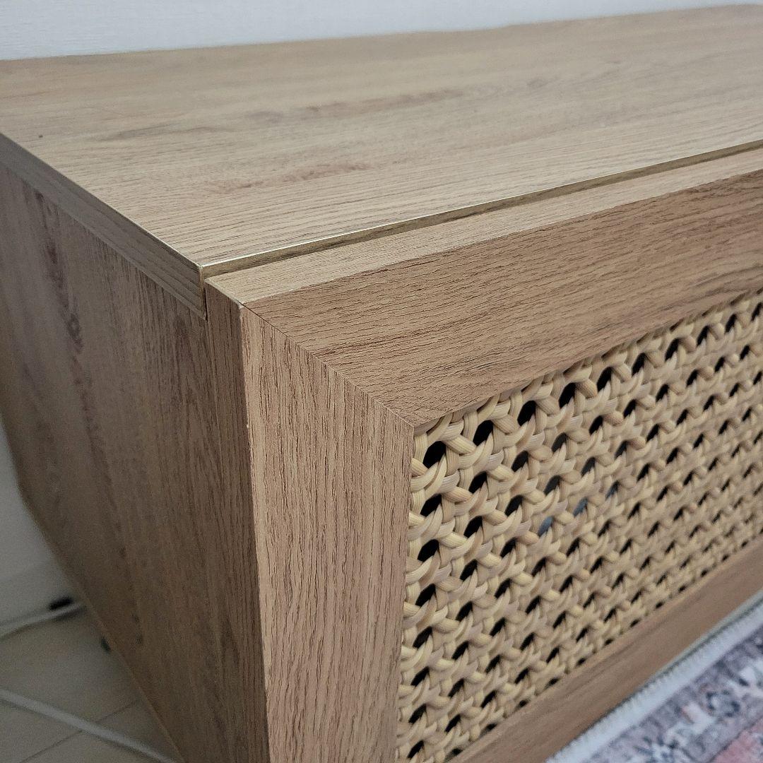 【美品】ラタン調 テレビ台 幅90cm