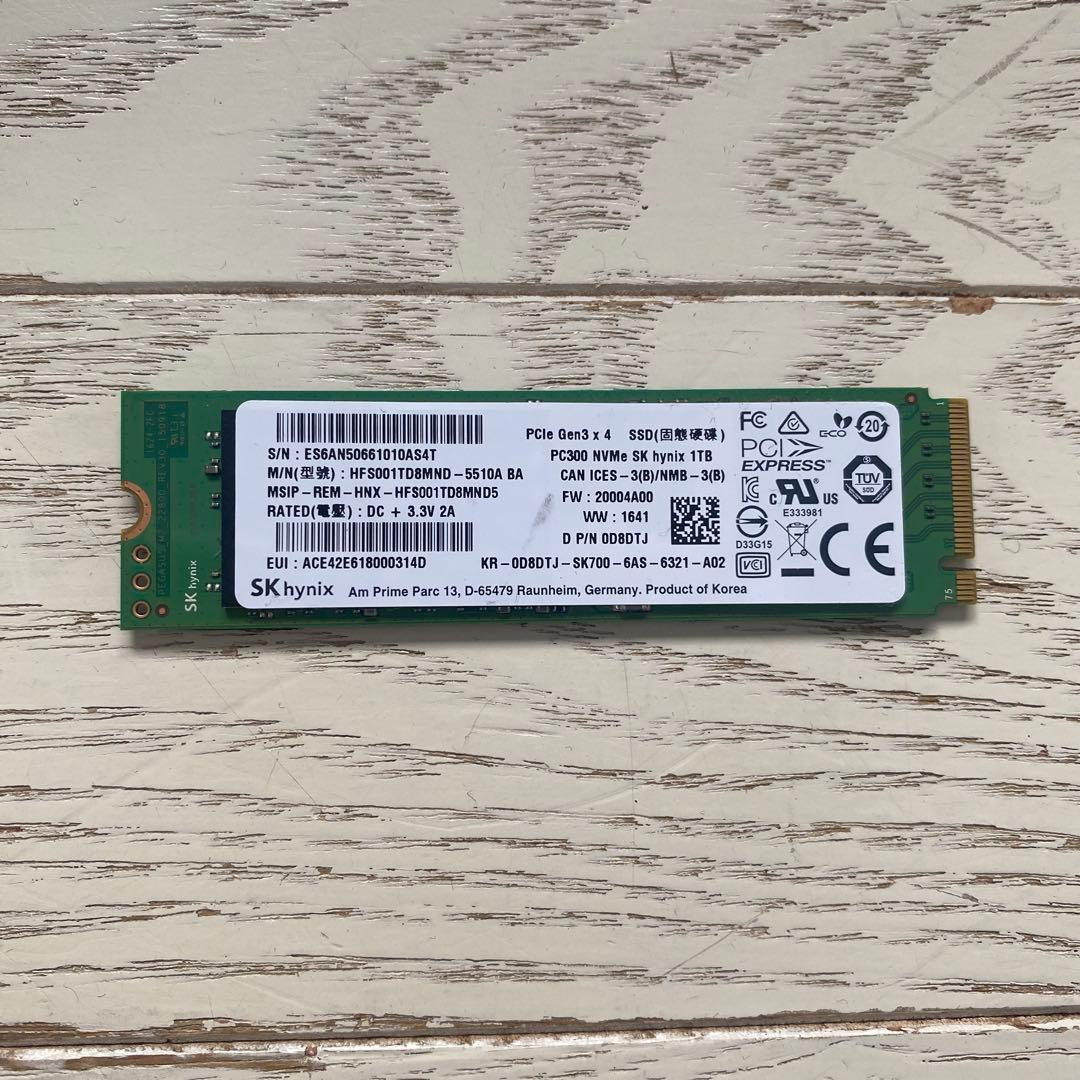 内蔵型SSD SK hynix HFS001TB8MND-5510A SSD 1TB
