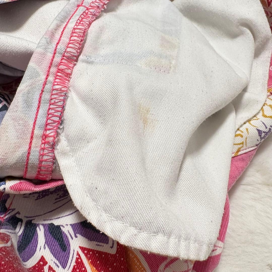 90s ポロバイラルフローレン 花柄 コットン ハーフパンツ ピンク