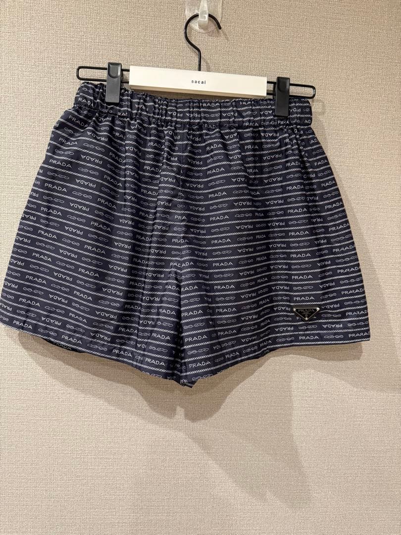 PRADA★Re-Nylon ロゴ プリント ショートパンツ