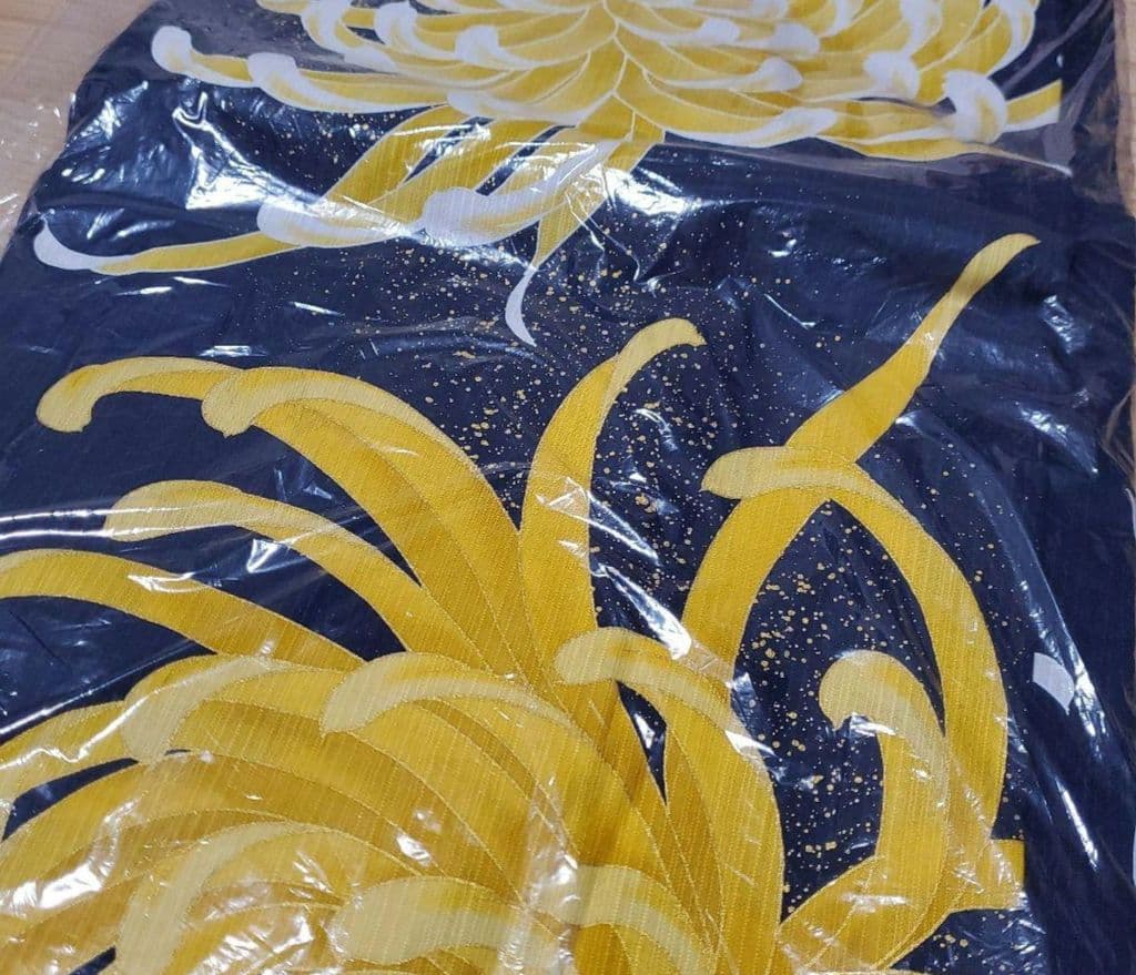 【美品】デュラス　浴衣帯セット 菊グリッター