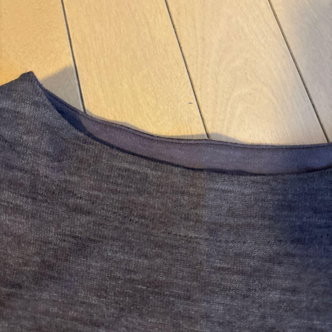 中川政七商店　グレー 長袖ロングワンピース