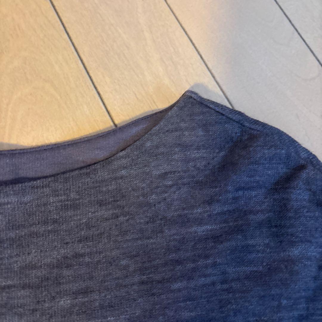 中川政七商店　グレー 長袖ロングワンピース