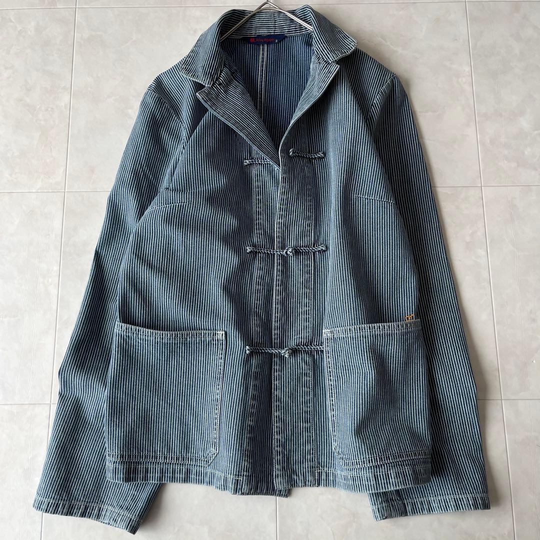 美品✨45R 45rpm カバーオールジャケット ヒッコリー 3 日本製 綿