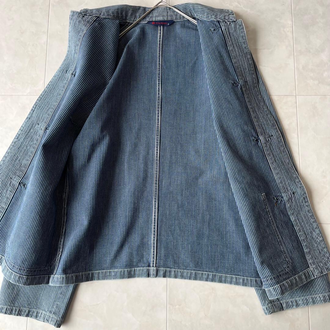 美品✨45R 45rpm カバーオールジャケット ヒッコリー 3 日本製 綿