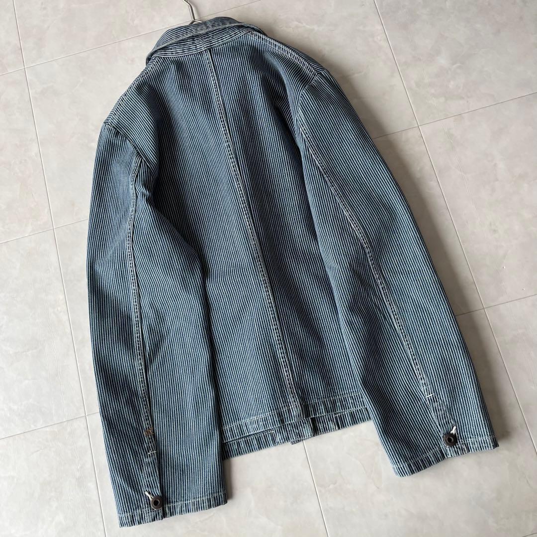 美品✨45R 45rpm カバーオールジャケット ヒッコリー 3 日本製 綿