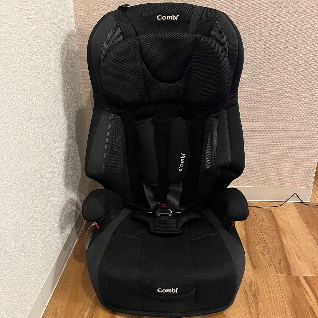 【美品】 コンビ ジョイトリップ エアスルー GG ブラック ジュニアシート