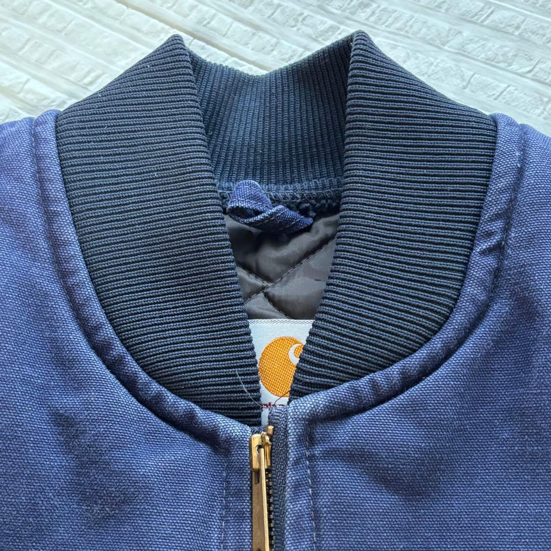 90's カーハート ベスト ネイビー ナス紺 フェード M ステューシー